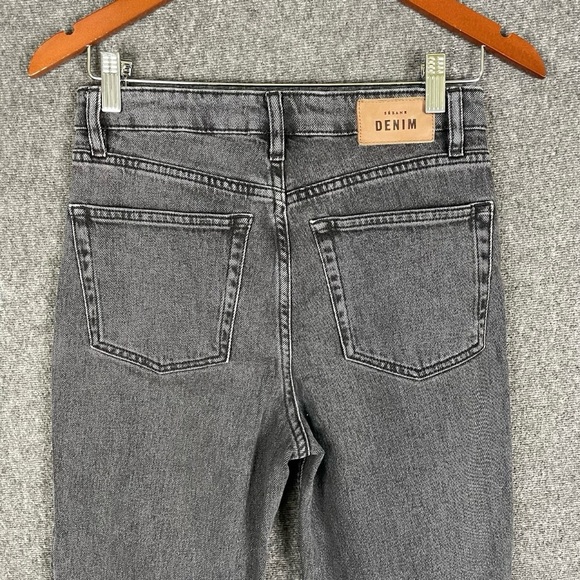 Sézane Brut Sexy Organic Cotton Straight Leg Middle Grey Jeans 36 / US 4 Tall - Picture 7 of 16